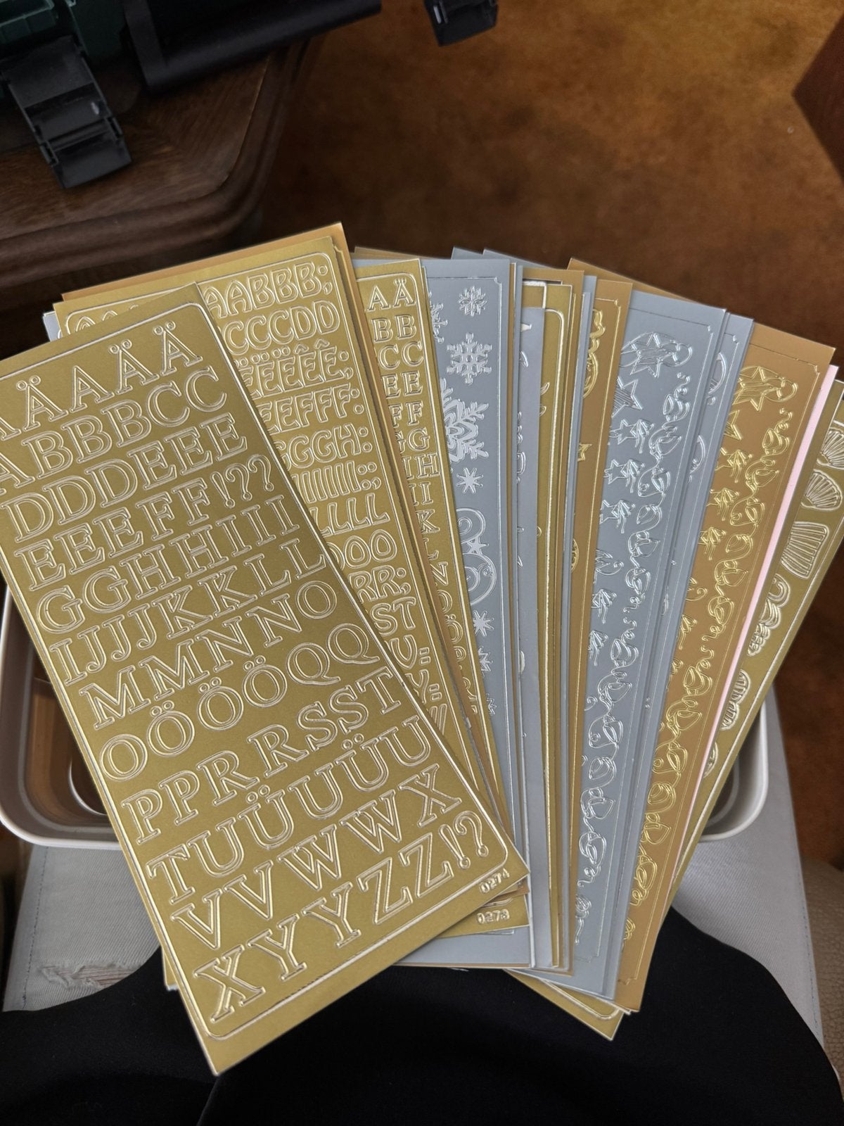 Assorti Stapel Stickervellen Goud / Zilver, Ophalen of Verzenden, Nieuw