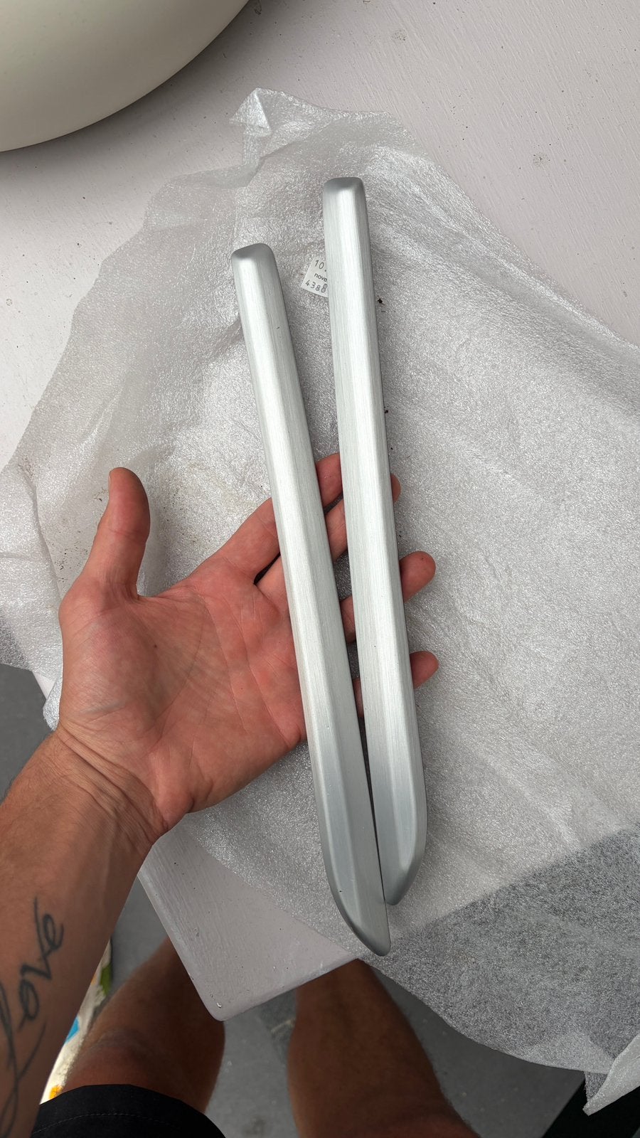 Deur trim audi a3 8v aluminium, Auto diversen, Auto-accessoires, Ophalen, Zo goed als nieuw