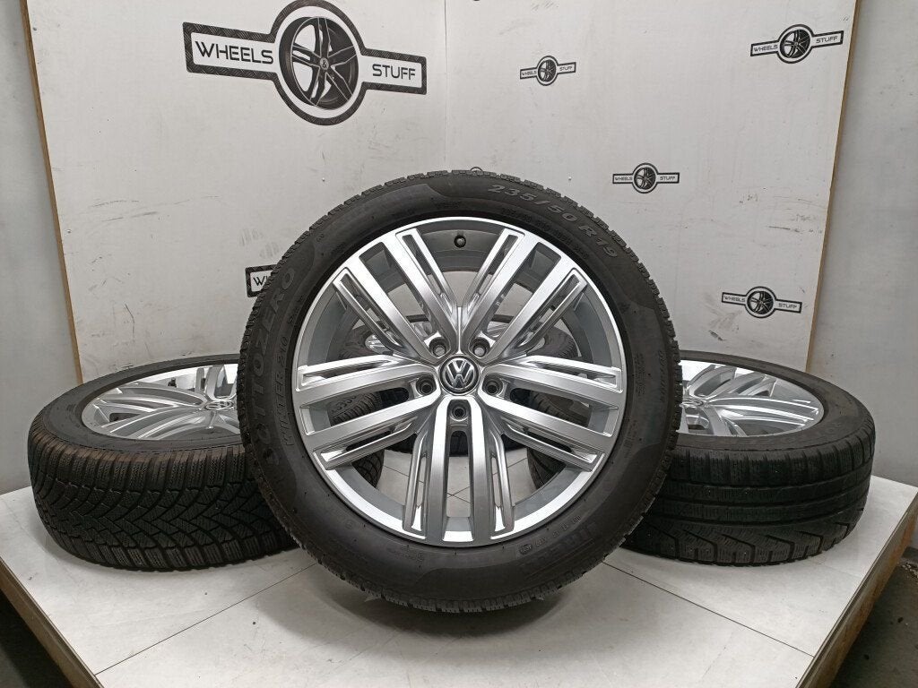 VW Tiguan AUCKLAND velgen 19"inch winterbanden 5x112, Ophalen, Gebruikt, 19 inch, Banden en Velgen