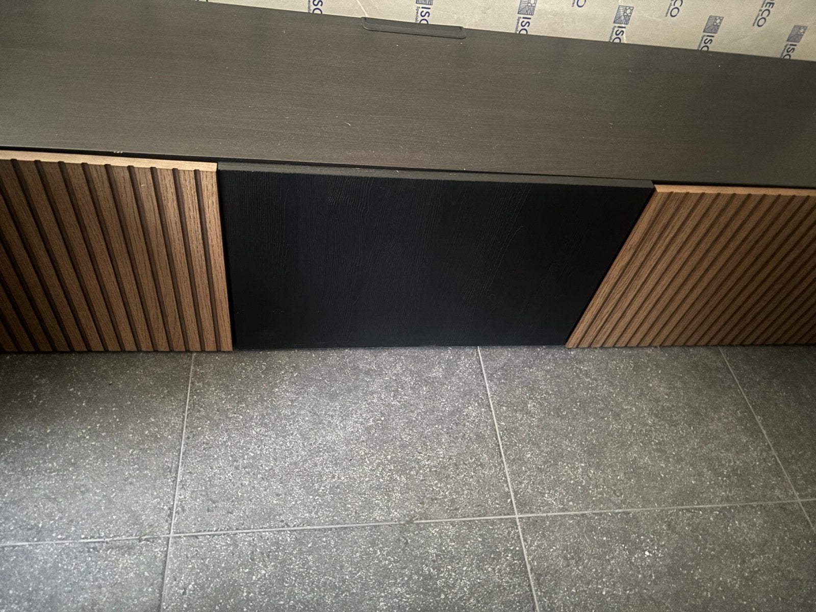 Tv meubel, Ophalen, Zo goed als nieuw, Zwart, Minder dan 95 cm