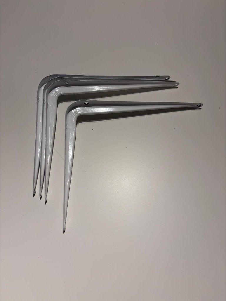 Set Witte Metalen Plankdragers, Ophalen of Verzenden, Nieuw