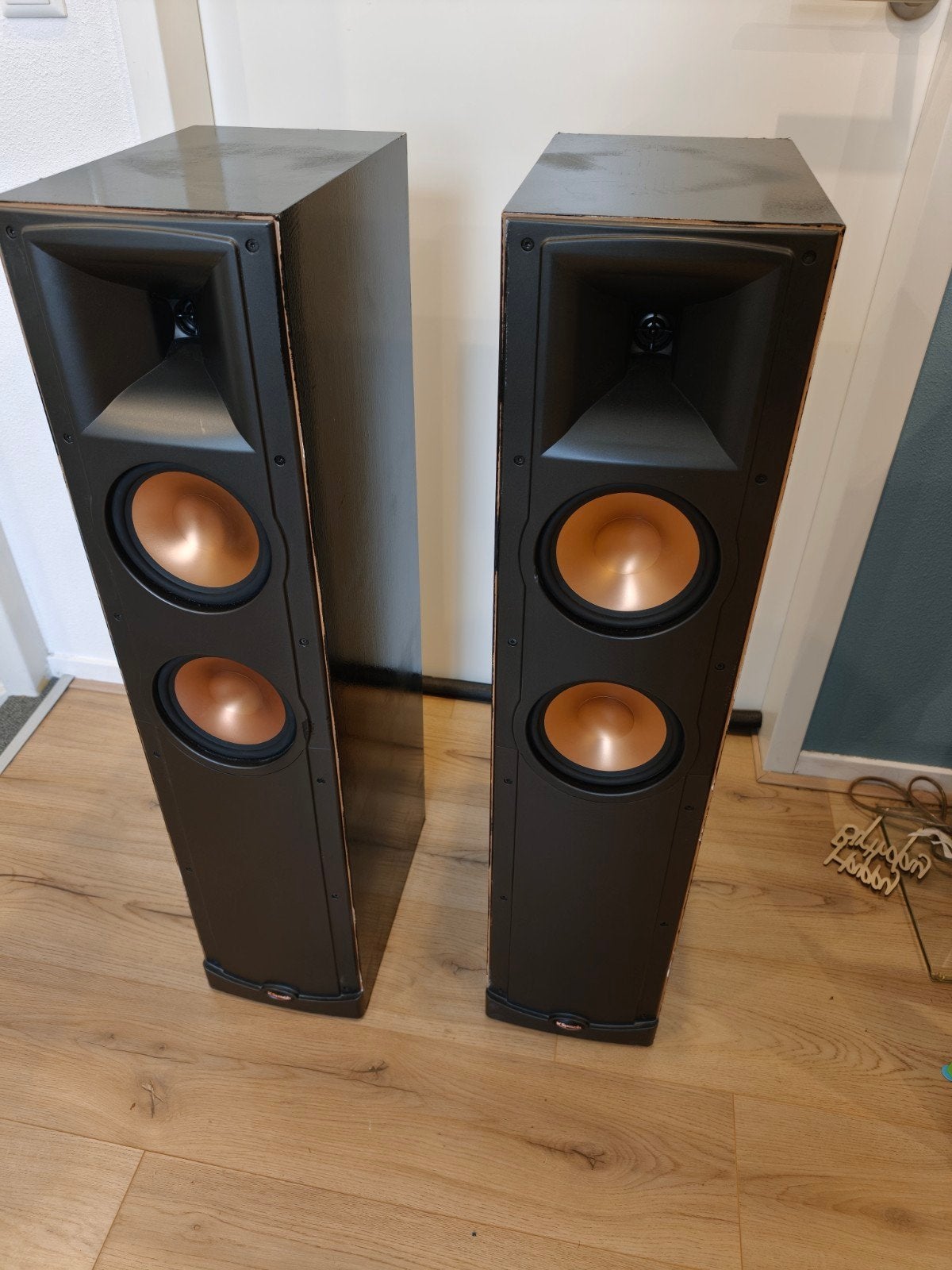 Klipsch RF25 CHERRY vloerspeakers, Vloerstaande luidspreker, Gebruikt, 120 tot 150 watt, Ophalen
