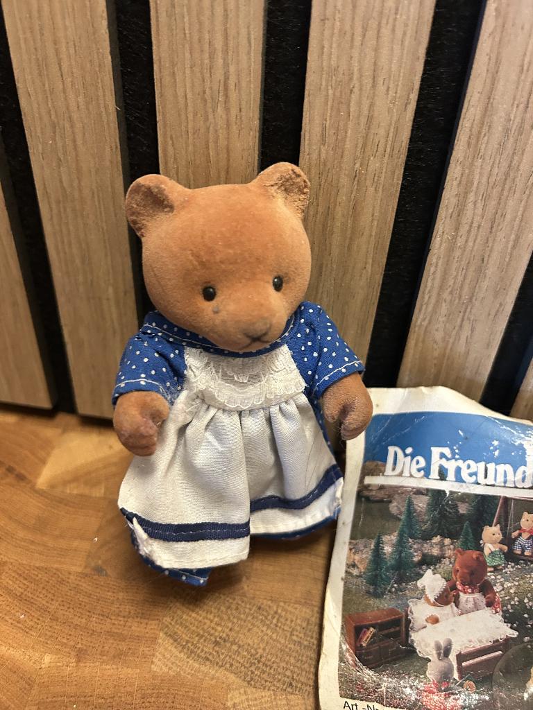 Bear Family bed en 2 beren jaren'80, Ophalen of Verzenden, Zo goed als nieuw