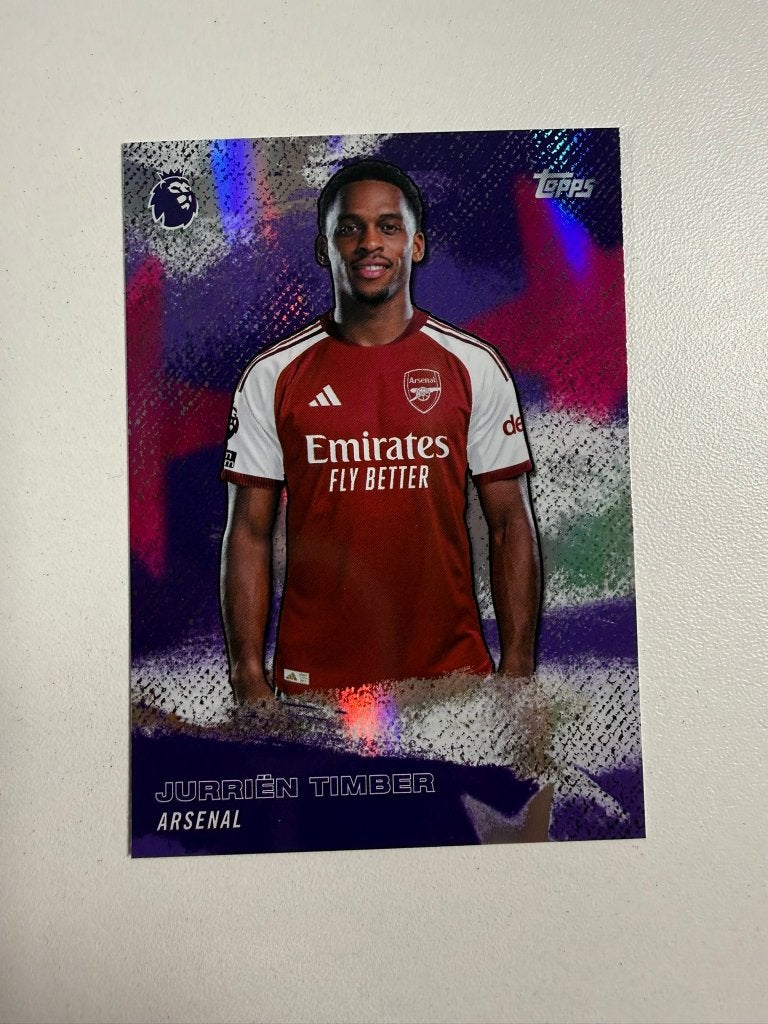 Jurrien Timber Stars Of The Premier League Topps 2026-27, Ophalen of Verzenden, Nieuw, Buitenlandse clubs, Poster, Plaatje of Sticker