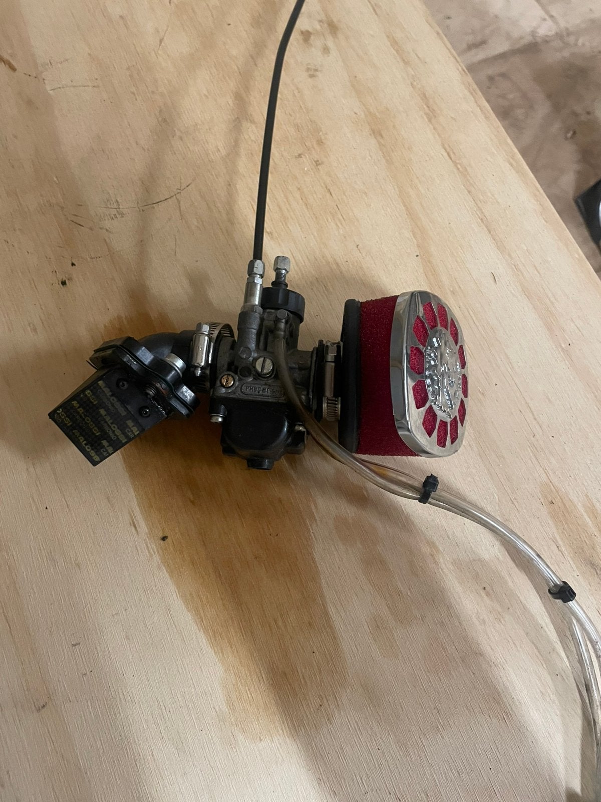 Complete race inlaatset piaggio 50/70, Fietsen en Brommers, Ophalen of Verzenden, Zo goed als nieuw, Carburateur, Piaggio