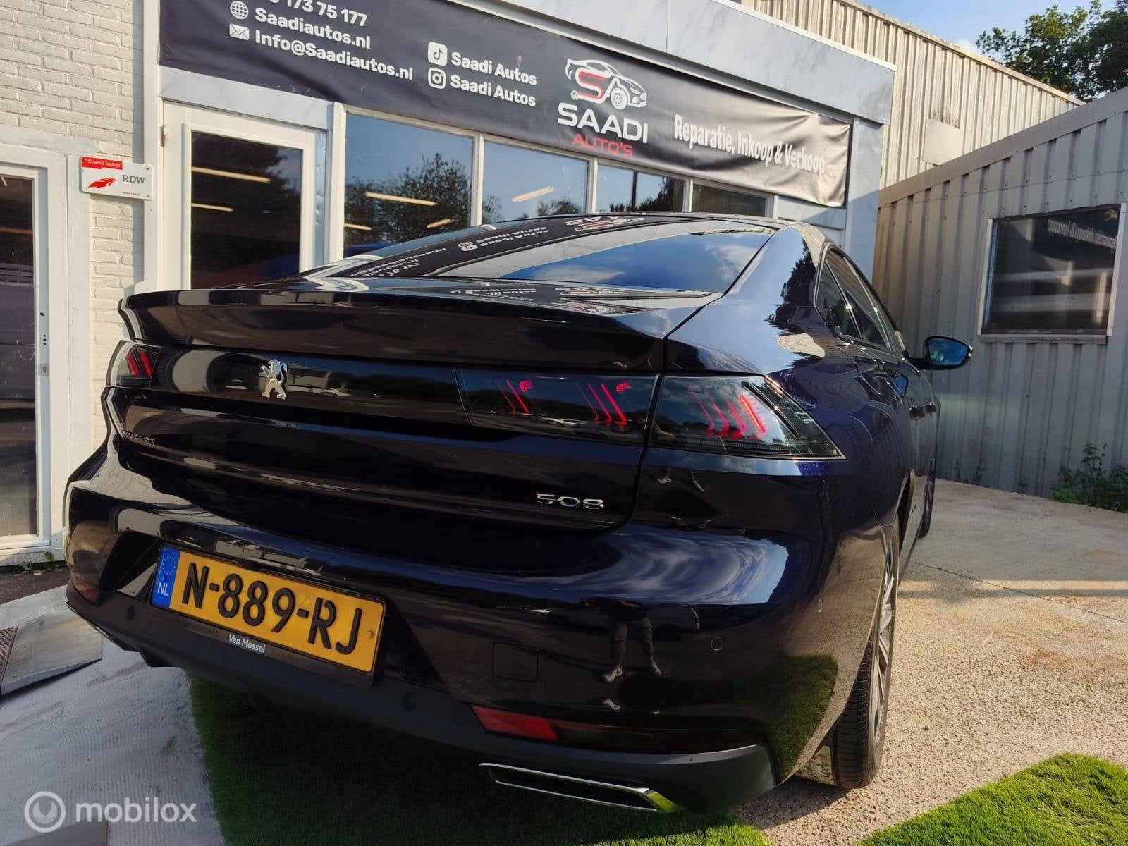 Peugeot 508 1.2 PureTech Allure Pack Business, Auto's, Gebruikt, 1199 cc, Blauw, Origineel Nederlands