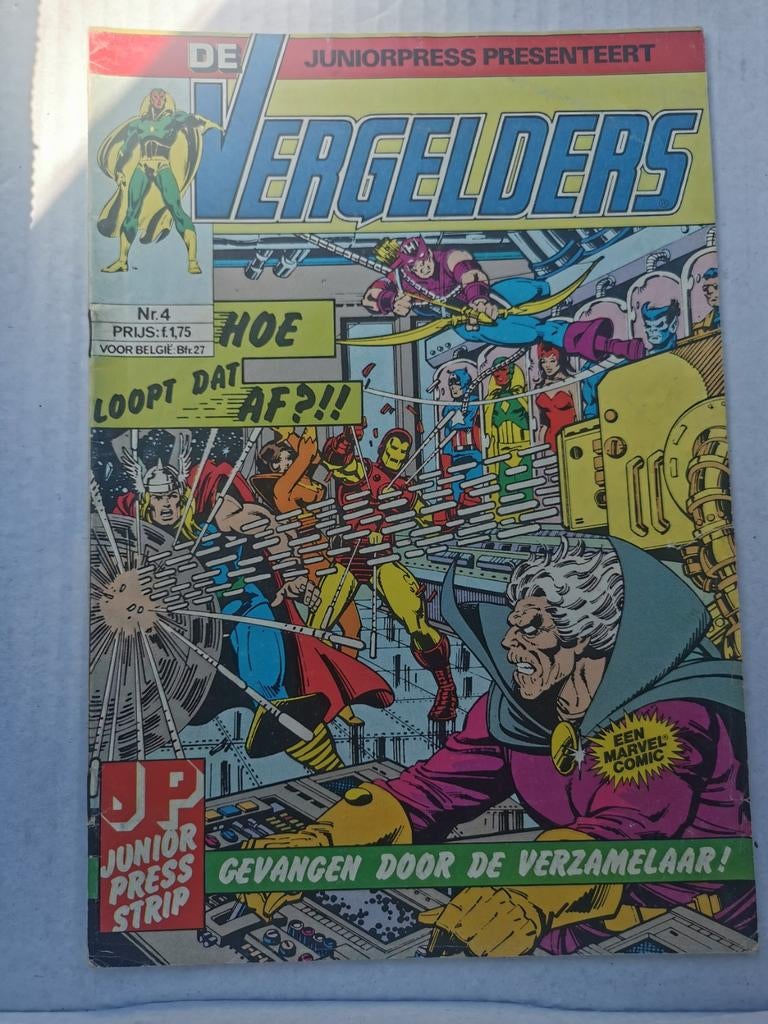 De Vergelders Juniorpress nr. 4 - Marvel Comic, Amerika, Verzenden, Roger Stern, Jim Shooter, Gelezen