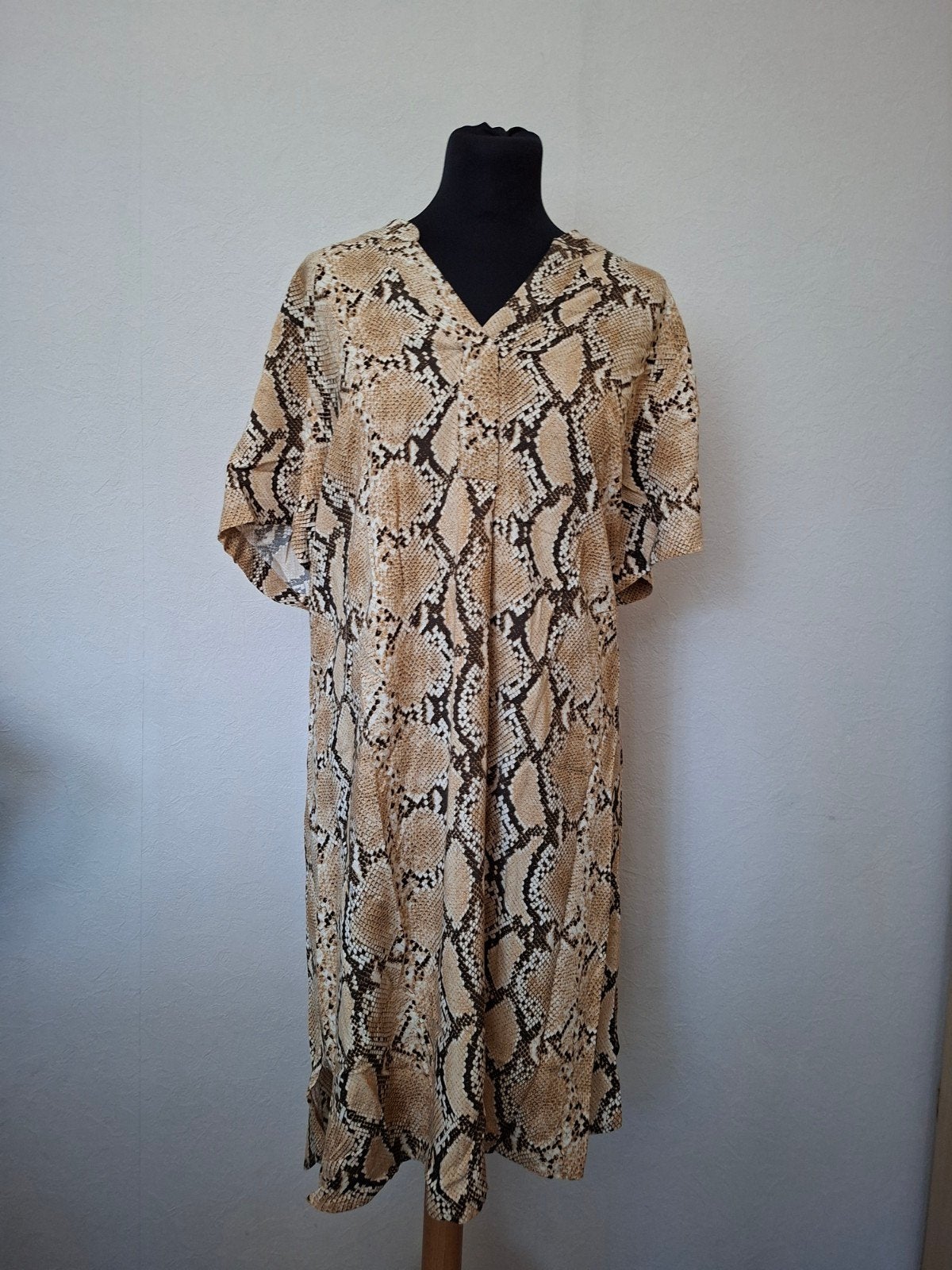 Ibiza strandjurk tuniek maat M nieuw slangenprint, Ophalen of Verzenden, Nieuw, Meerkleurig