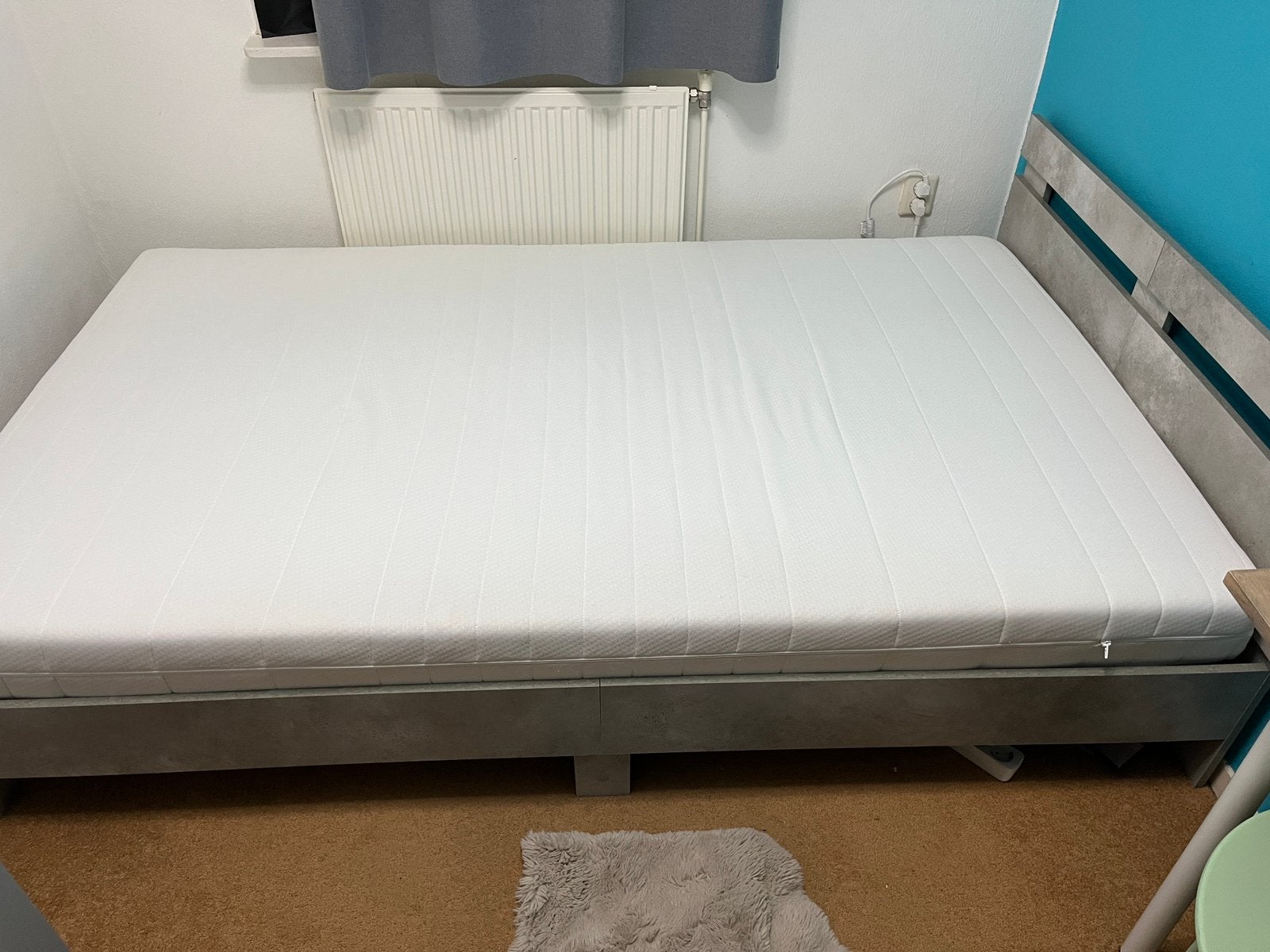 Bed 120 x200 Compleet met matras, Matrasbeschermer, Ophalen, Gebruikt, Twijfelaar, 120 cm