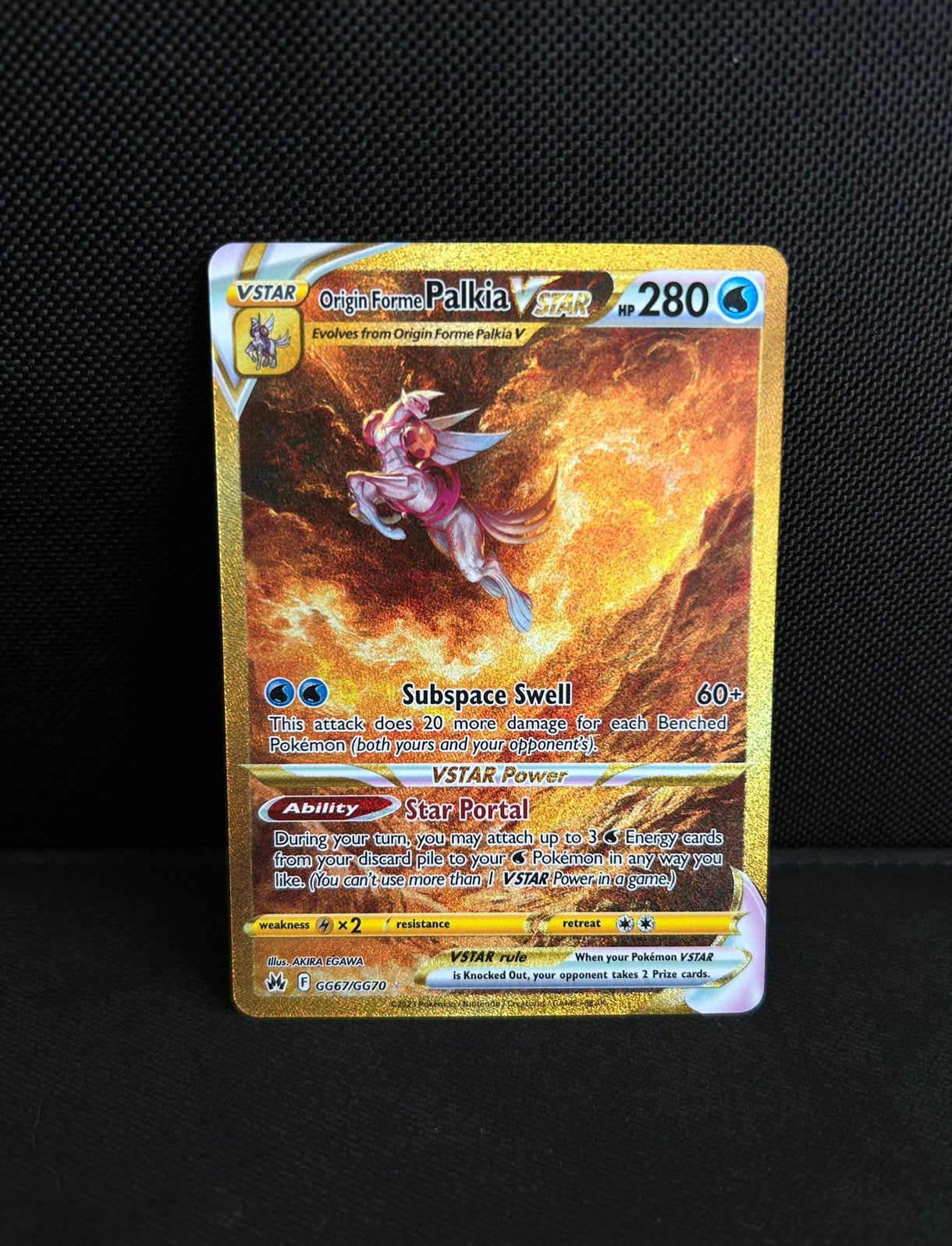 Pokémon Crown Zenith Palkia VSTAR GG67/GG70, Ophalen of Verzenden, Zo goed als nieuw