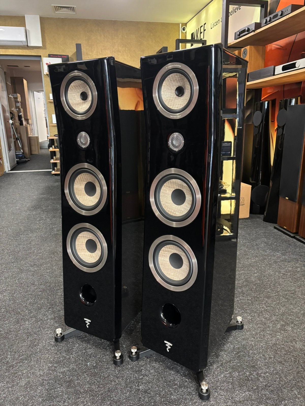 Focal Kanta No.3 HG Zwart - HG Zwart (Set van 2), Vloerstaande luidspreker, Zo goed als nieuw, Ophalen, 150 watt of meer
