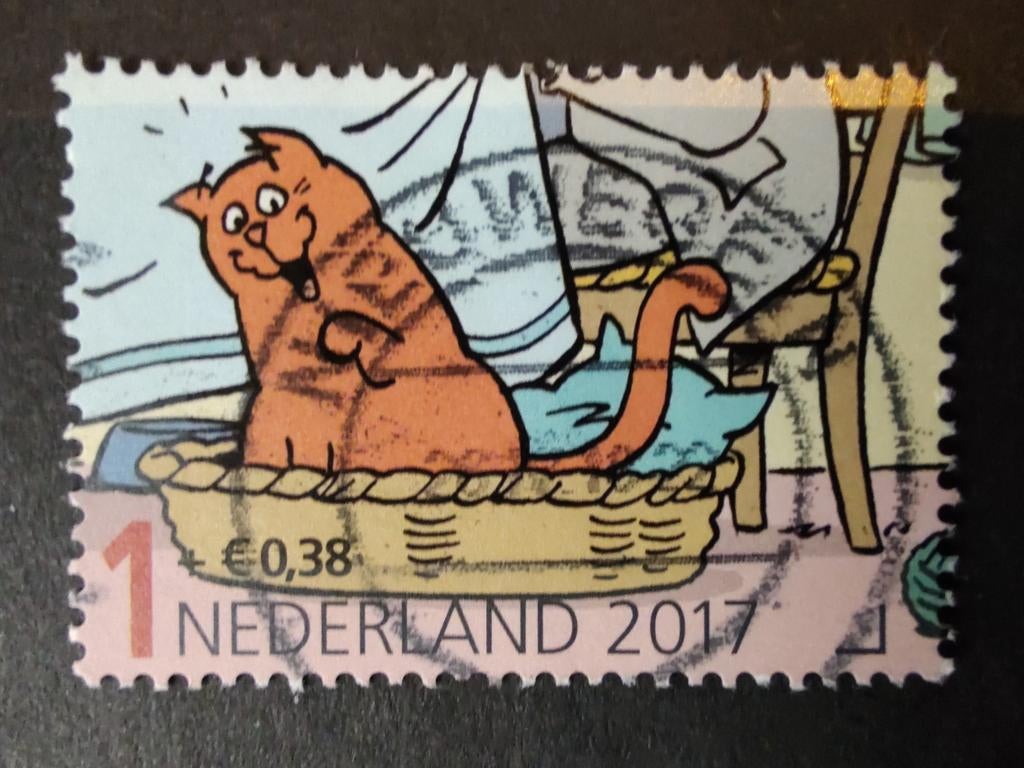 3586 f kat in de mand 2017 Kinderpostzegel Jan Jans en de ki, Postzegels en Munten, Postzegels | Nederland, Ophalen of Verzenden