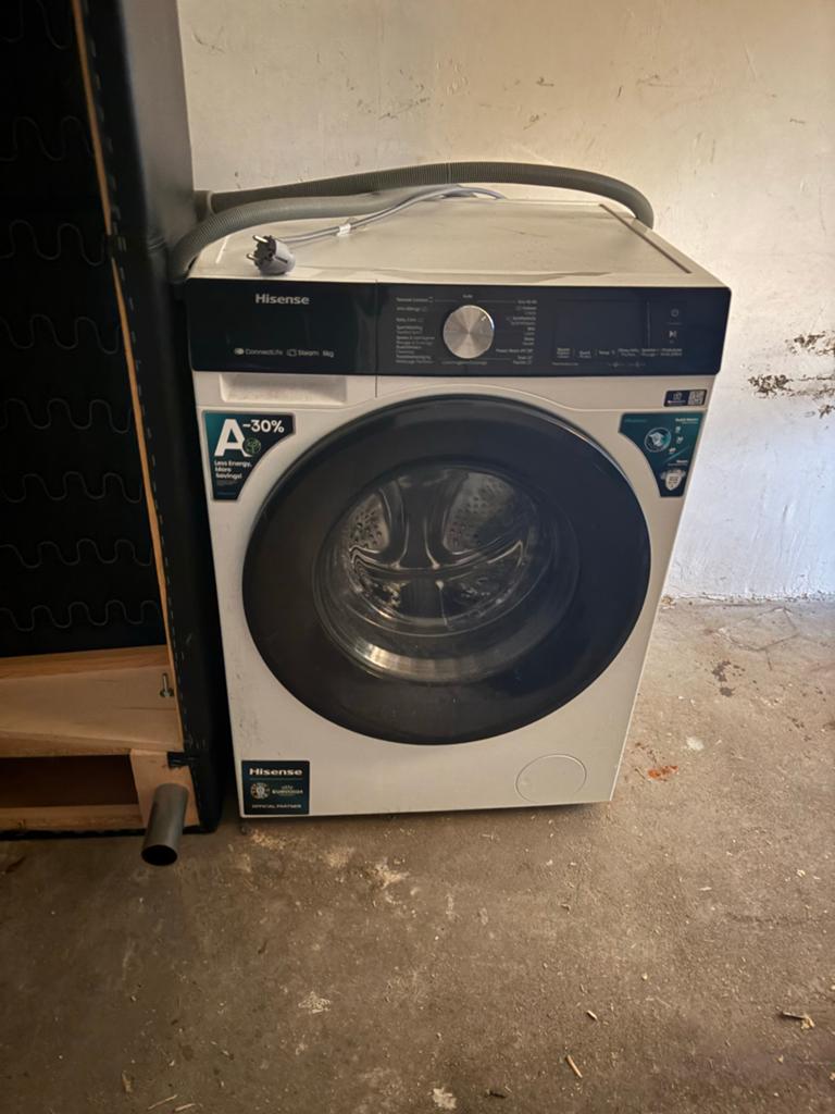 Hisense Wasmachine - Zo goed als nieuw, 8 kg inhoud, Ophalen, 1200 tot 1600 toeren, 8 tot 10 kg, Zo goed als nieuw