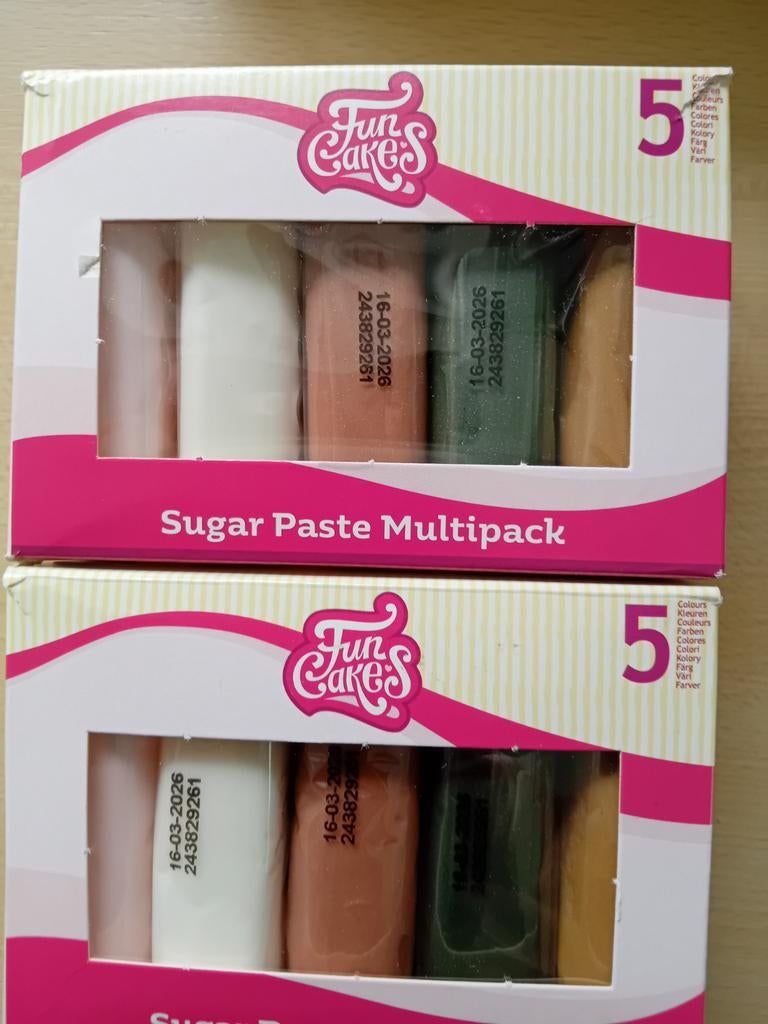 FunCakes Sugar Paste Multipack - 3 doosjes, Ophalen of Verzenden, Nieuw