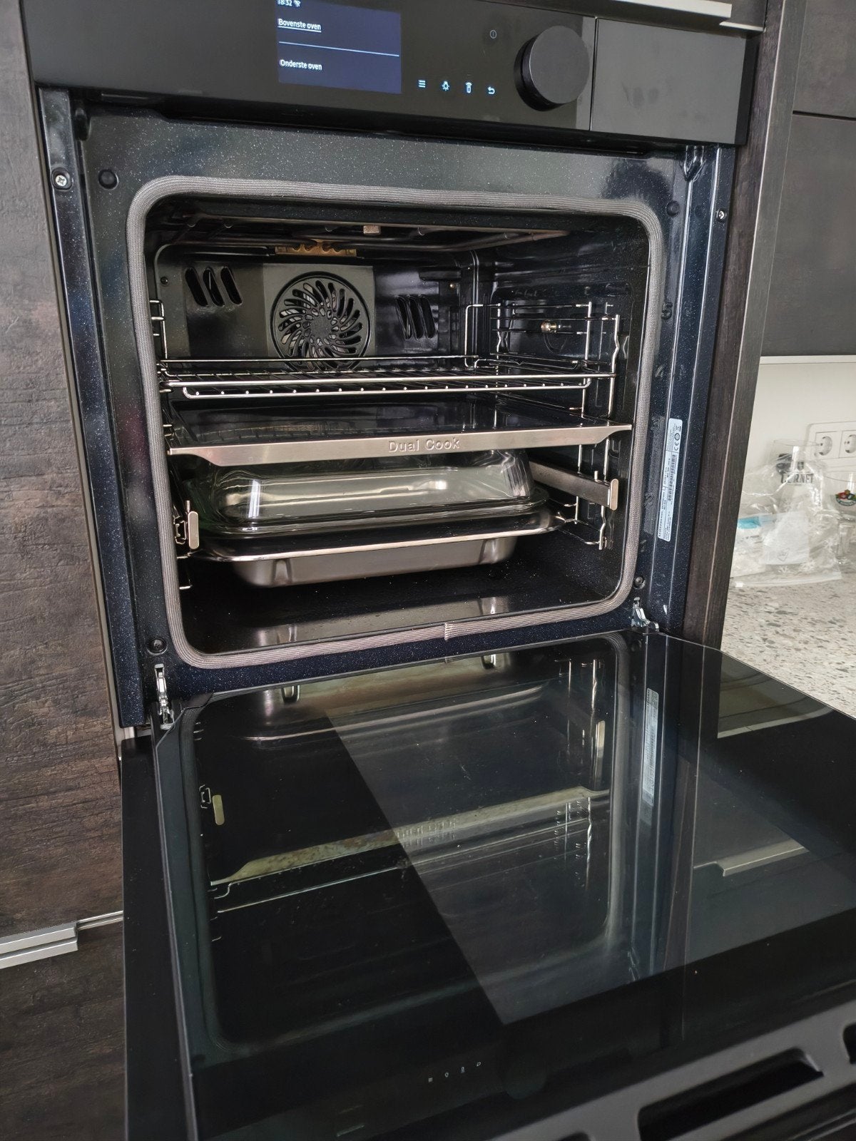 Samsung Dual cook combi stoom oven NV75T8979 RK, Ophalen, Inbouw, 55 tot 60 cm, 45 tot 60 cm