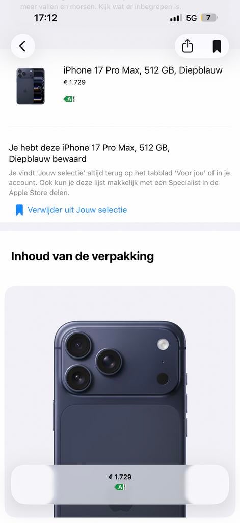 iPhone 17 Pro Max 512GB & MagSafe Hoesje - Nieuw, Telecommunicatie, Mobiele telefoons | Apple iPhone, 512 GB, Overige modellen