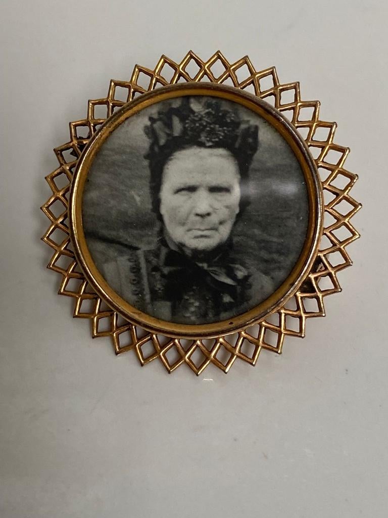 Antieke broche dame, Sieraden, Tassen en Uiterlijk, Antieke sieraden, Verzenden, Overige materialen, Broche