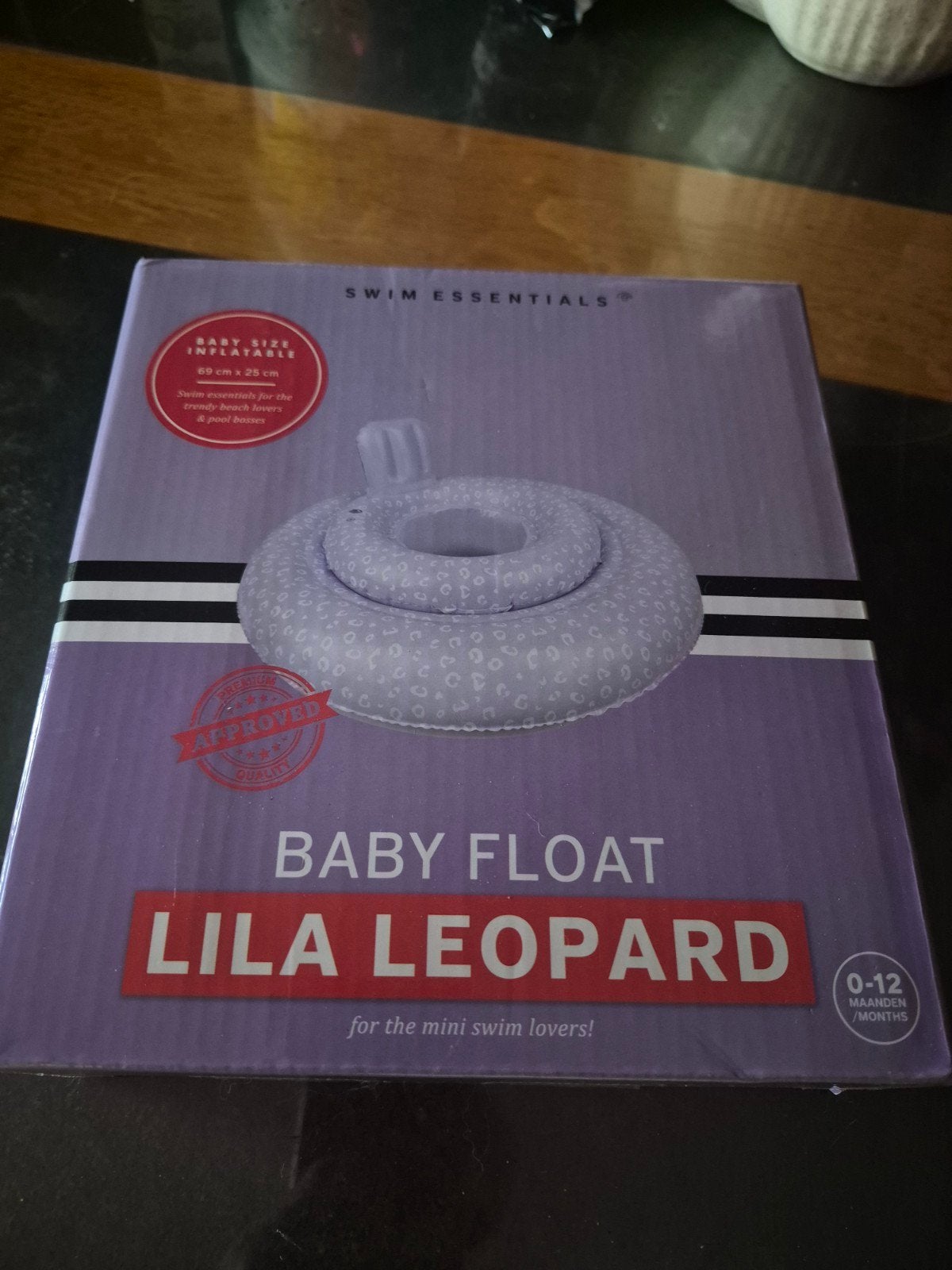 Swim Essentials Baby Float Lila Leopard 0-12 maanden, Kinderen en Baby's, Speelgoed | Babyspeelgoed, Ophalen of Verzenden, Nieuw