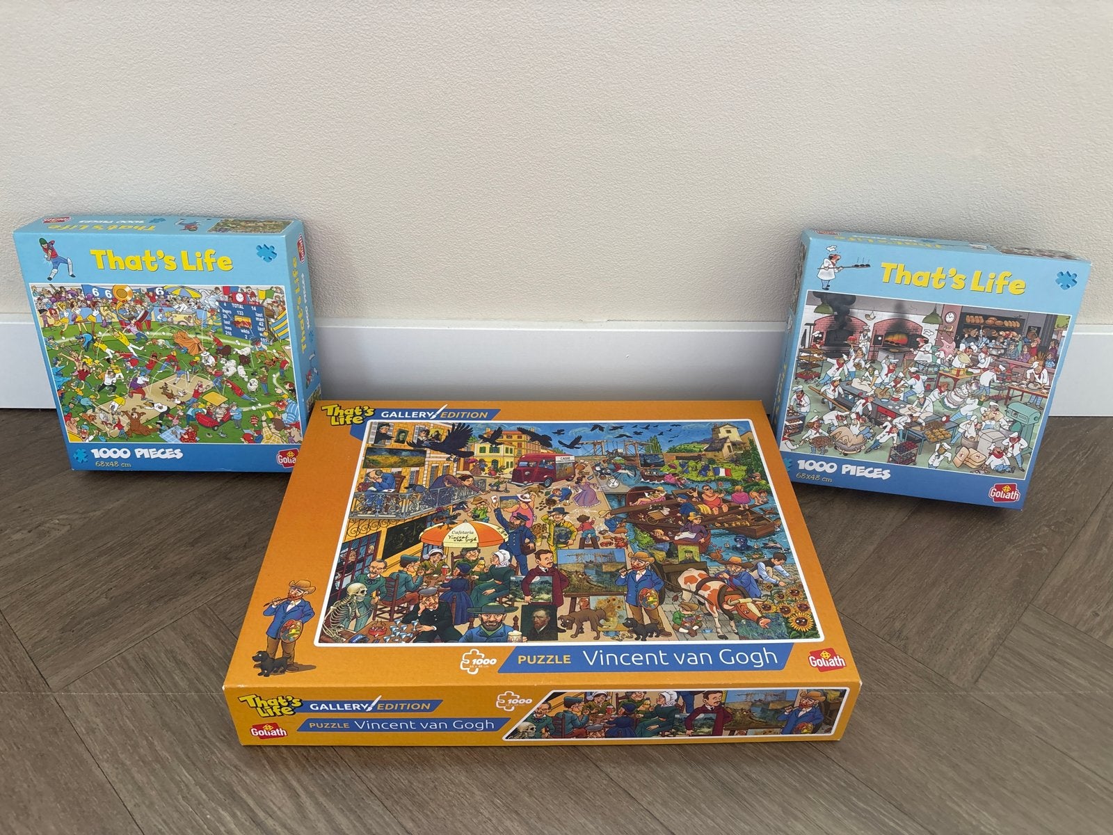 3 nette Goliath That's Life puzzels 1000 stukjes, Ophalen, 500 t/m 1500 stukjes, Zo goed als nieuw, Legpuzzel