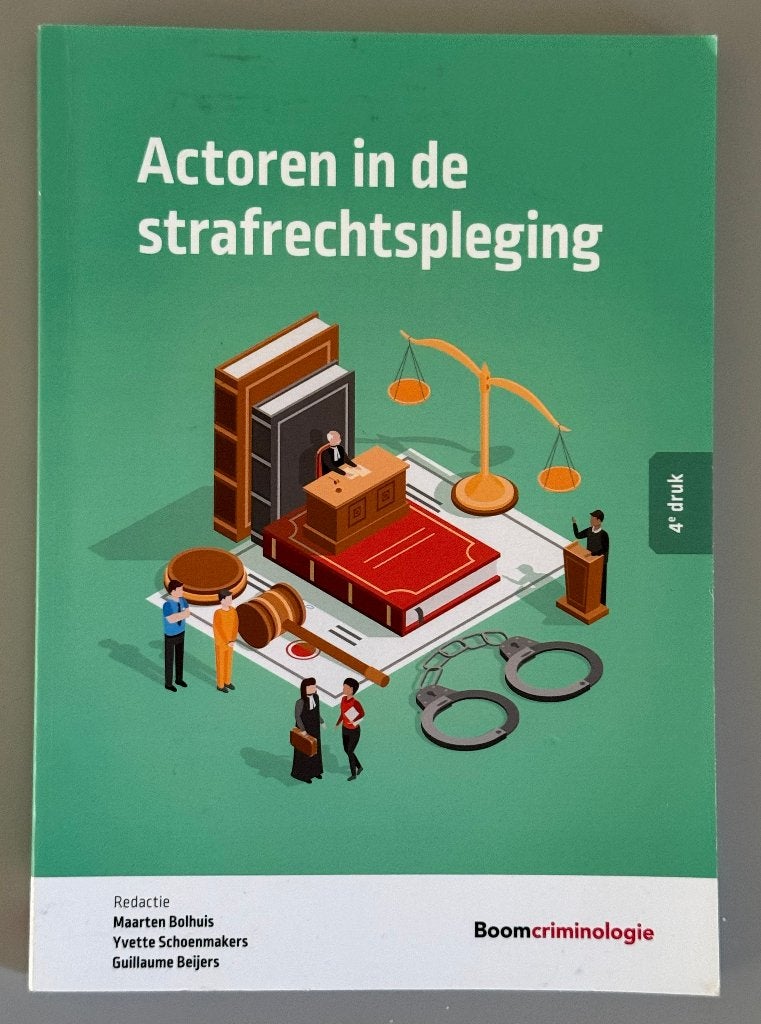 Actoren in de strafrechtspleging (4e druk), Bolhuis ea., Boom, Ophalen of Verzenden, Alpha, WO