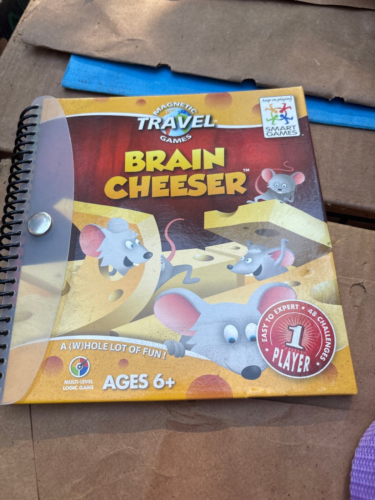 Magnetic Travel Games Brain Cheeser - Logica Puzzelspel, Een of twee spelers, Ophalen of Verzenden, Gebruikt, Reisspel