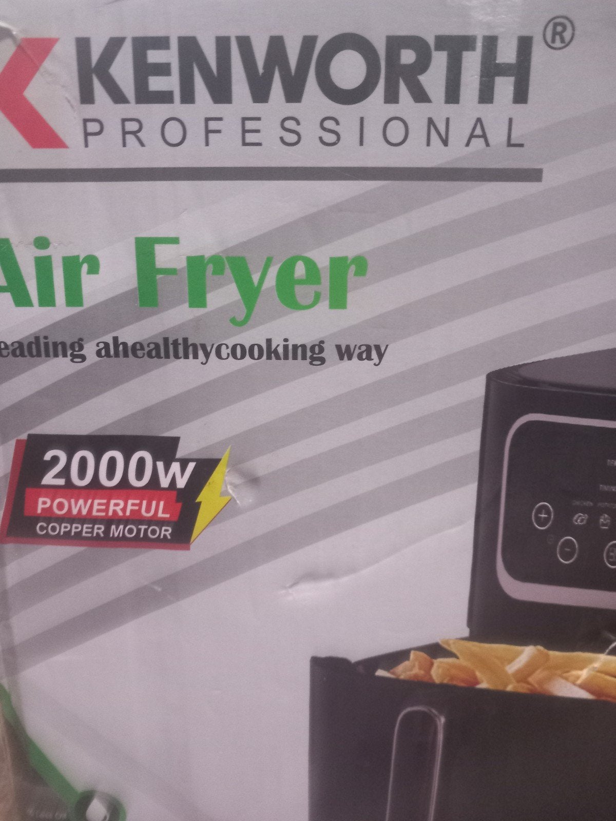 Kenworth Professional Airfryer 10L - 2000W Zo goed als nieuw