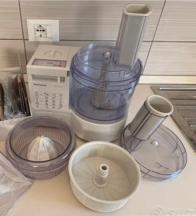 Philips HR2881 Foodprocessor - Vintage Keukenhulp, 1 tot 2 liter, Ophalen, Gebruikt, 2 snelheden