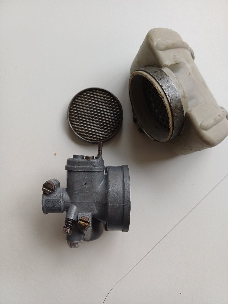 Origineel bing 12mm carburateur 1/12/58 met luchtfilter, Fietsen en Brommers, Brommeronderdelen | Oldtimers, Ophalen of Verzenden