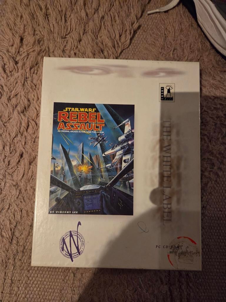 Star Wars Rebel Assault - LucasArts PC CD-CD ROM (White Labe, Gebruikt, Shooter, 1 speler, Ophalen of Verzenden