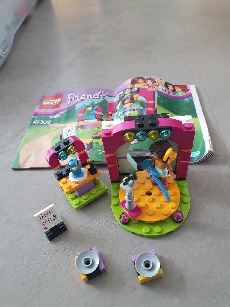Lego Friends 41309 Andrea's Muziekshow, Compleet, Lego, Friends, Ophalen of Verzenden