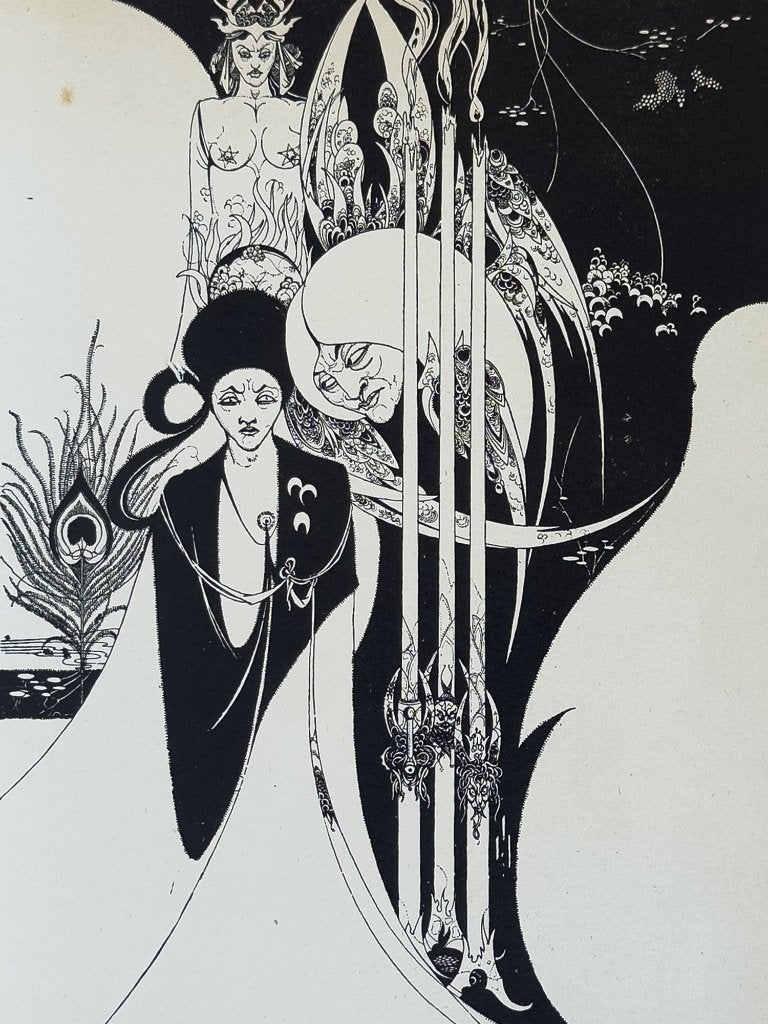 Aubrey Beardsley, Originele druk 1920, Neophyte, Art Nouveau, 40 cm, Verzenden, Overige technieken, Origineel