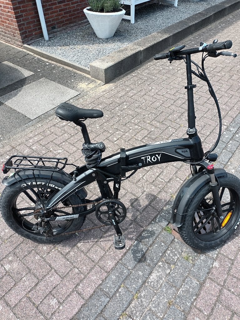 Stoere elektrische legale vouwbare Troy fiets Fatbike, Zo goed als nieuw, 50 km per accu of meer, 55 tot 59 cm, Ophalen
