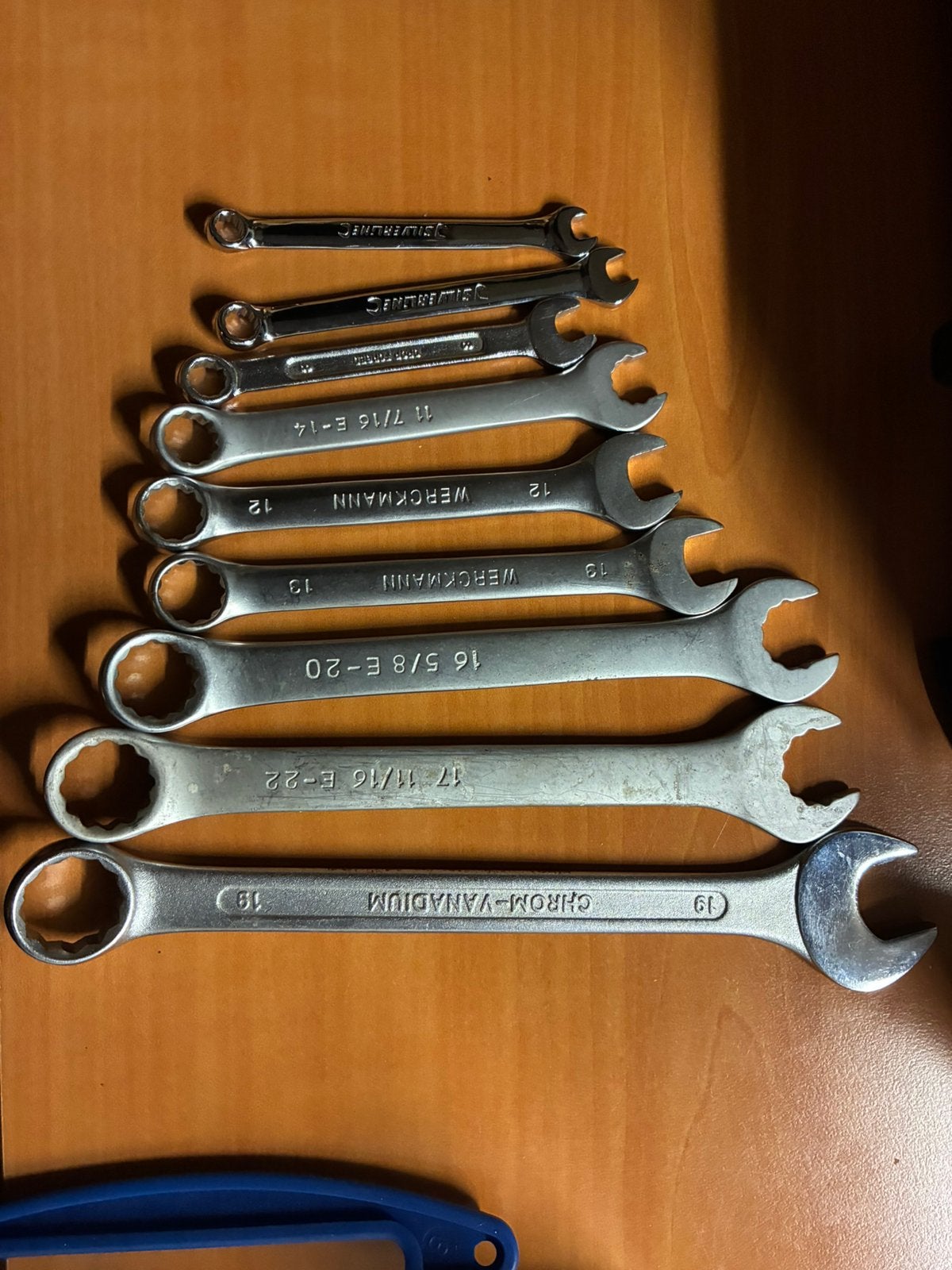 9 stuks steek ringsleutel steeksleutels, Ophalen of Verzenden, Zo goed als nieuw