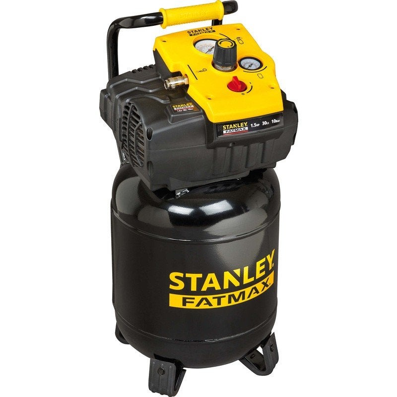 Stanley FATMAX verticale compressor 30 liter, 10 bar., Ophalen of Verzenden, Zo goed als nieuw, Minder dan 200 liter/min, Olievrij
