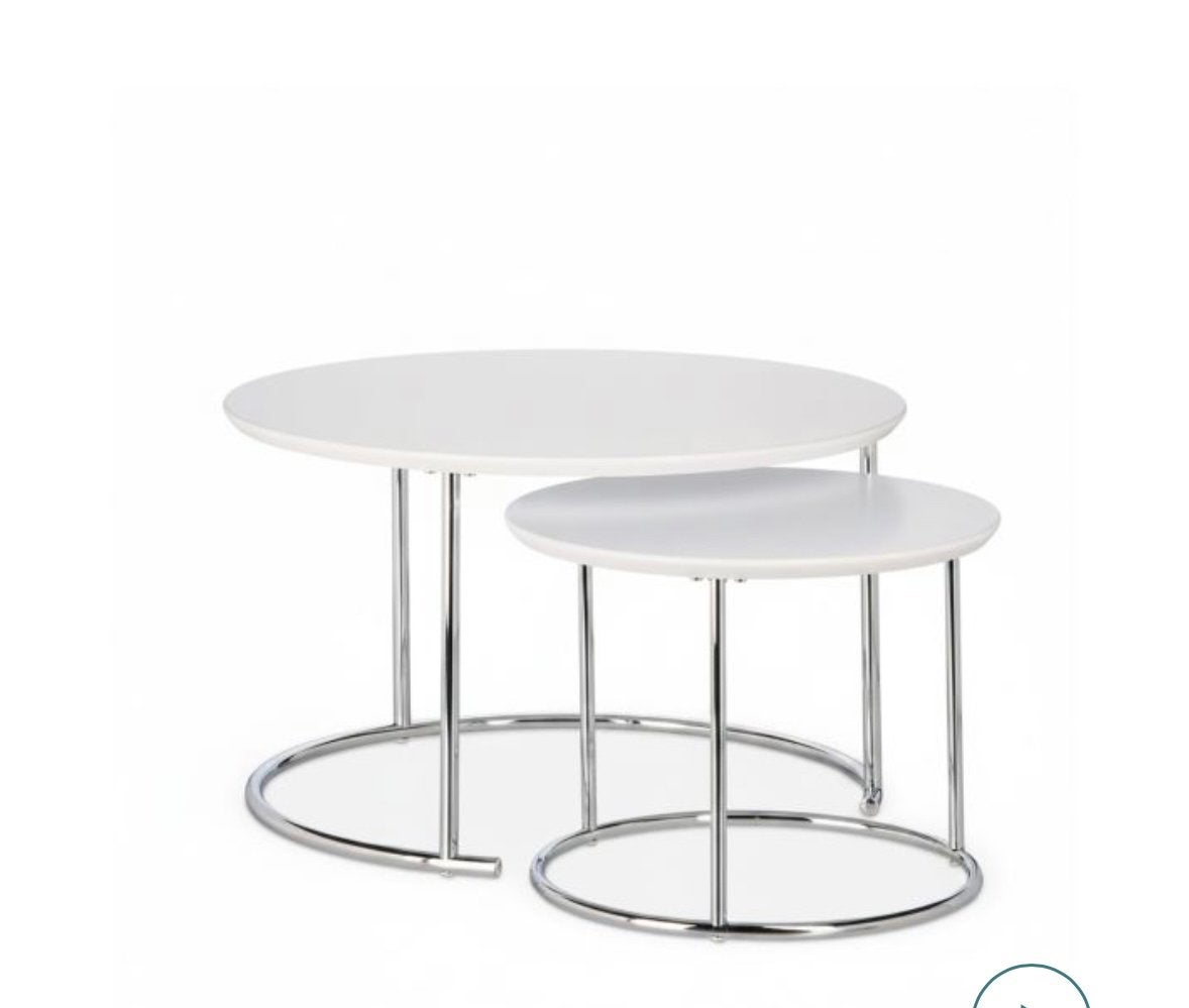 Salon tafel 2 delig nieuw in doos, 60 tot 90 cm, Ophalen of Verzenden, Zo goed als nieuw, 1 kruk