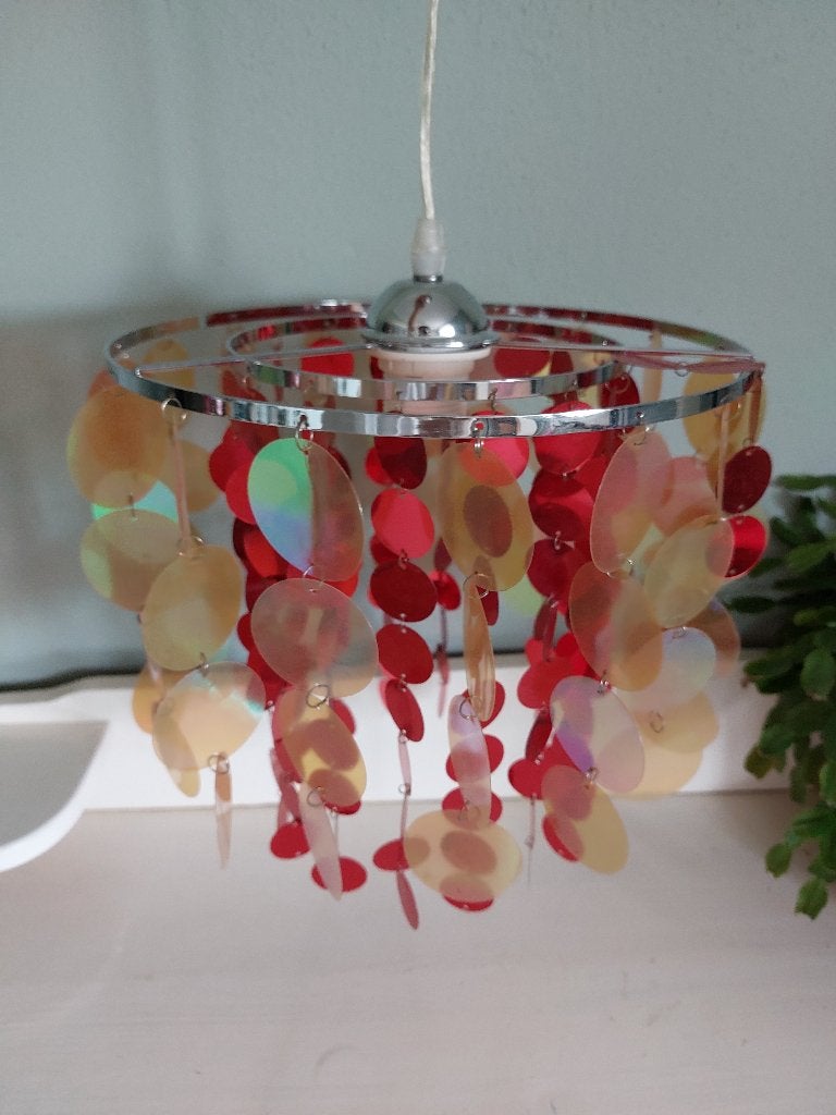 capiz lamp  ibi, Ophalen of Verzenden, Gebruikt, Vintage, Minder dan 50 cm