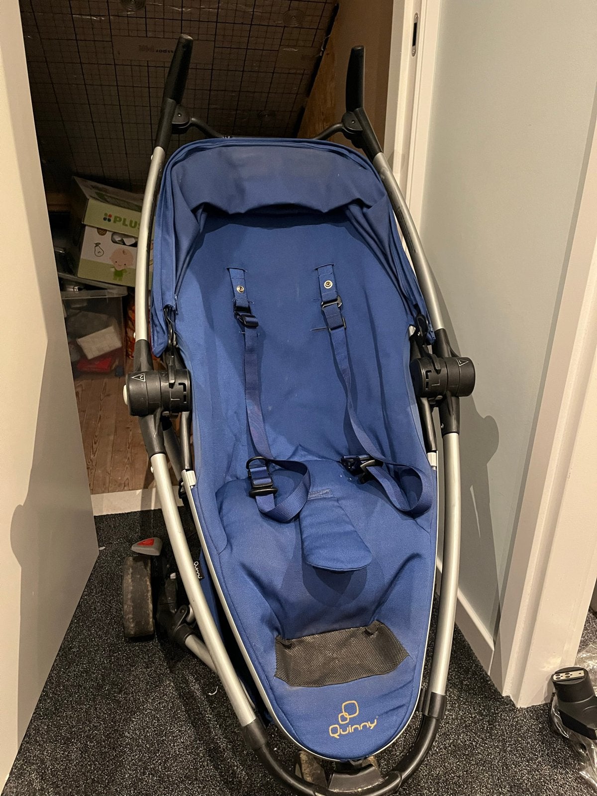 Quinny kinderwagen met Maxi Cosi adapters en regenhoes, Gebruikt, Quinny, Met autostoeltje, Ophalen
