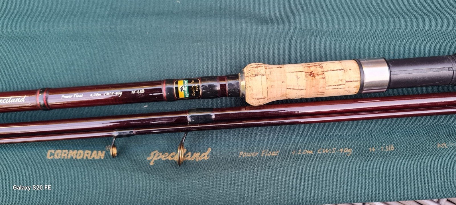 2 Cormoran Speciland Power Float 4.20m C.W. 5-20g Werphengel, Watersport en Boten, Ophalen, Zo goed als nieuw, Werphengel