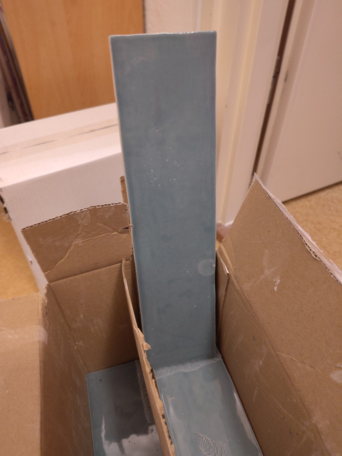 1,5 doos met tegels jade brillo vintage van tebe ceramica, Ophalen, Nieuw, Minder dan 20 cm, Minder dan 5 m²