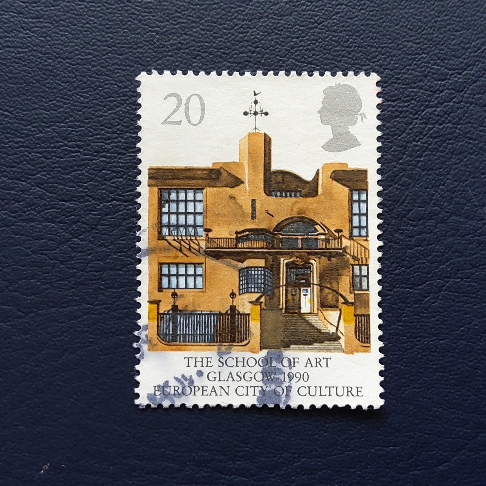UK postzegel: The School of Art Glasgow 1990, Ophalen of Verzenden