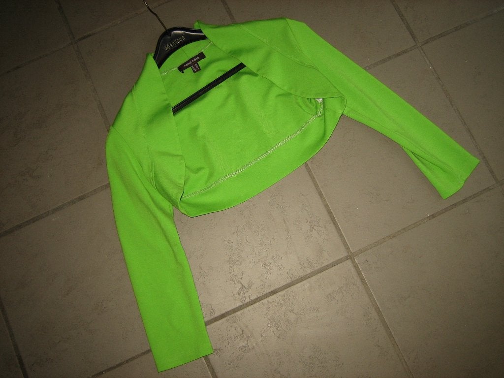 Zeer mooi fel groen bolero-vest-jasje MARIE MÉRO 34 snazzeys, Marie Méro, Verzenden, Nieuw, Jasje