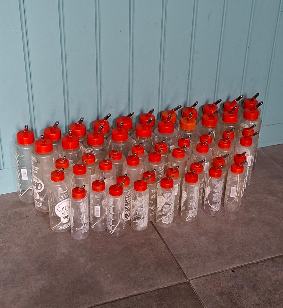 43 konijnen/cavia drink flessen., Dieren en Toebehoren, Konijnen, Meerdere dieren, Groot