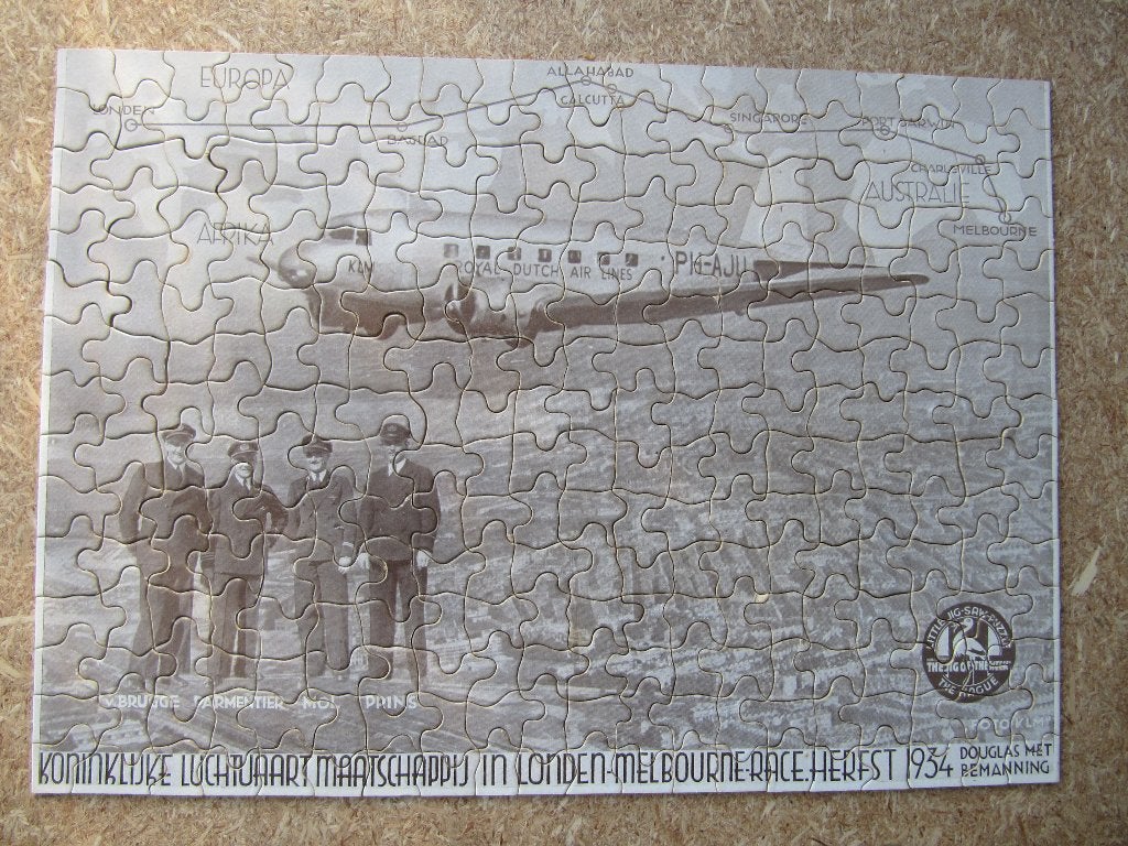 KLM PUZZEL UIVER  1934, Verzamelen, Ophalen of Verzenden, Gebruikt, Overige typen