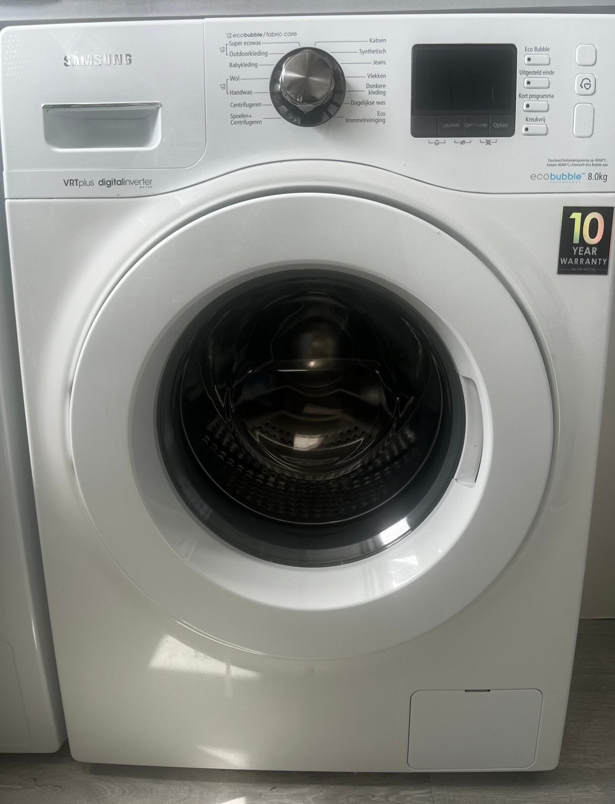 Samsung EcoBubble 8KG Wasmachine voor klusser / onderdelen, Ophalen, 1200 tot 1600 toeren, Gebruikt, 8 tot 10 kg