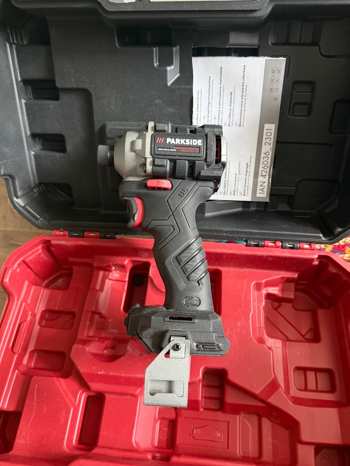Parkside Accu-slagschroevendraaier 1/4" 20V 226Nm, 600 watt of meer, Variabele snelheid, Ophalen of Verzenden, Zo goed als nieuw