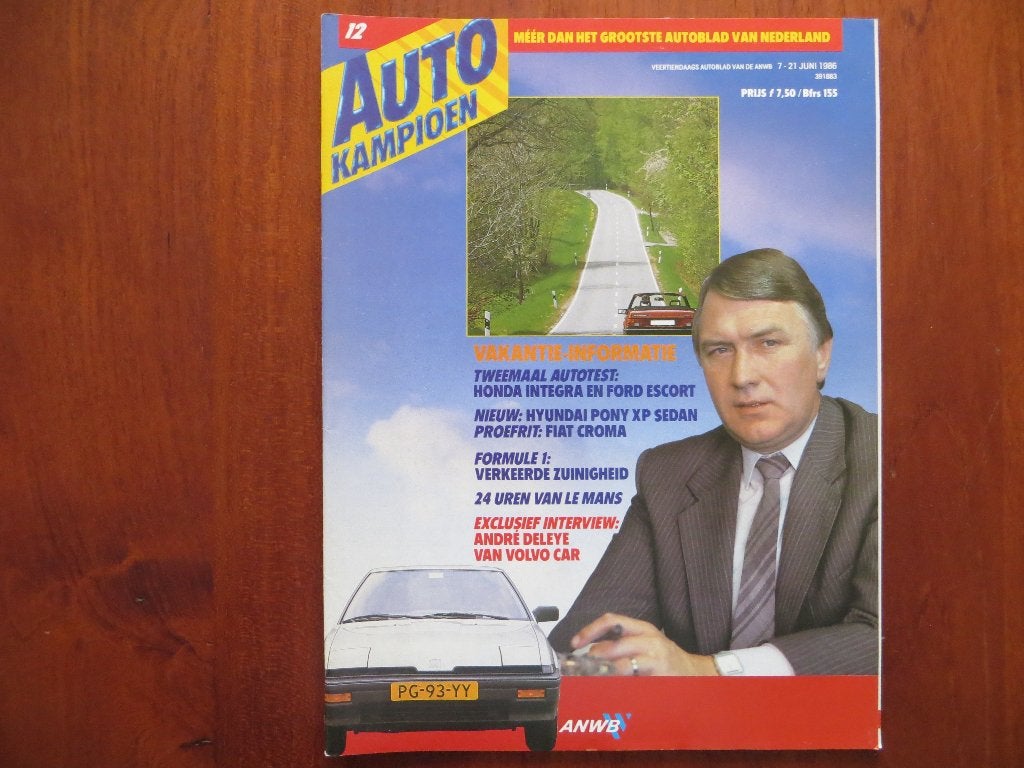 Autokampioen 12 1986 Honda Integra, Ford Escort Hyundai Pony, Ophalen of Verzenden, Nieuw, Ford