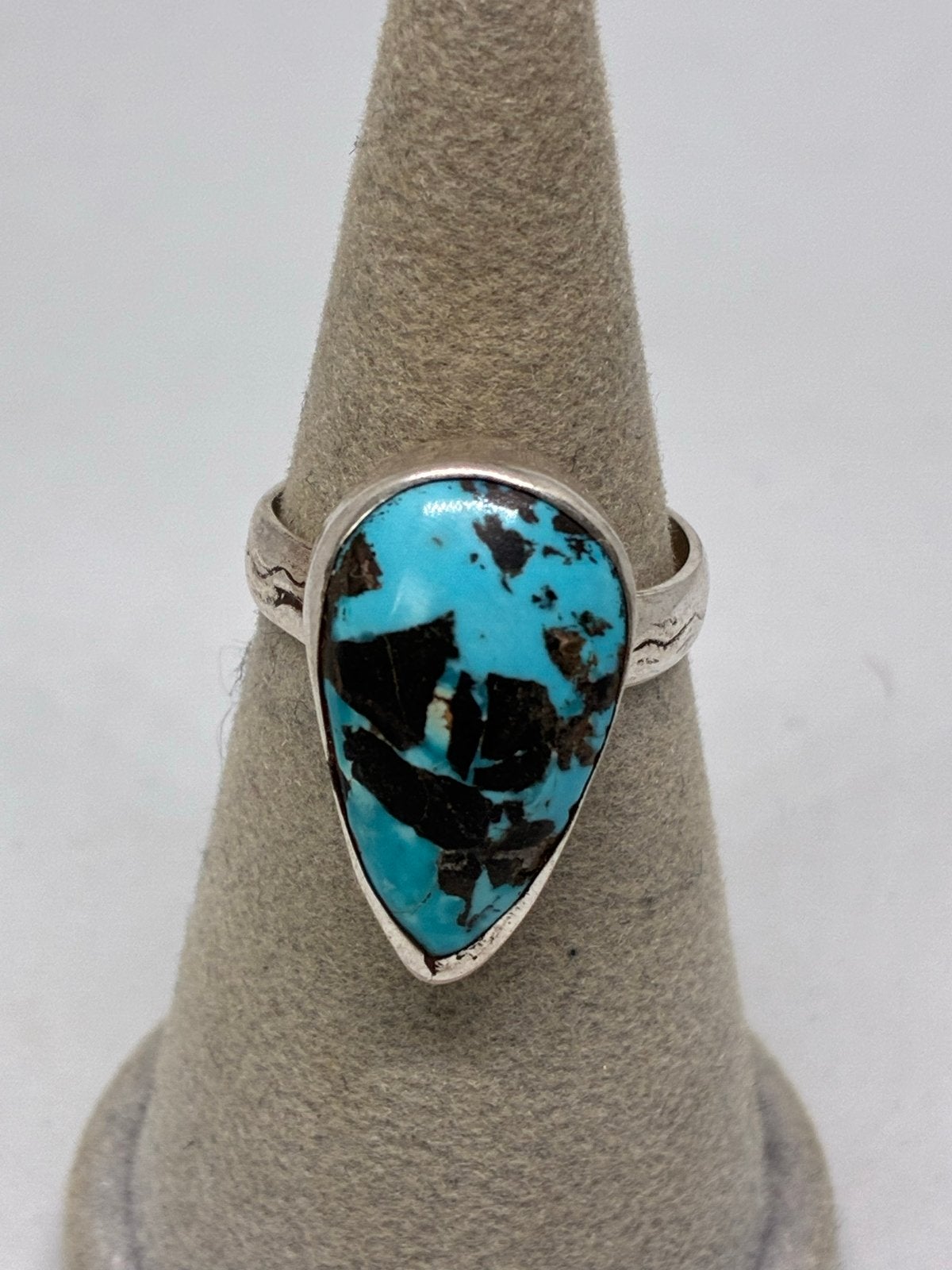Verstelbare Zilveren Ring met Echte Turkoois Steen (925), Sieraden, Tassen en Uiterlijk, Ringen, Zilver en edelstenen, Info@zilver.com