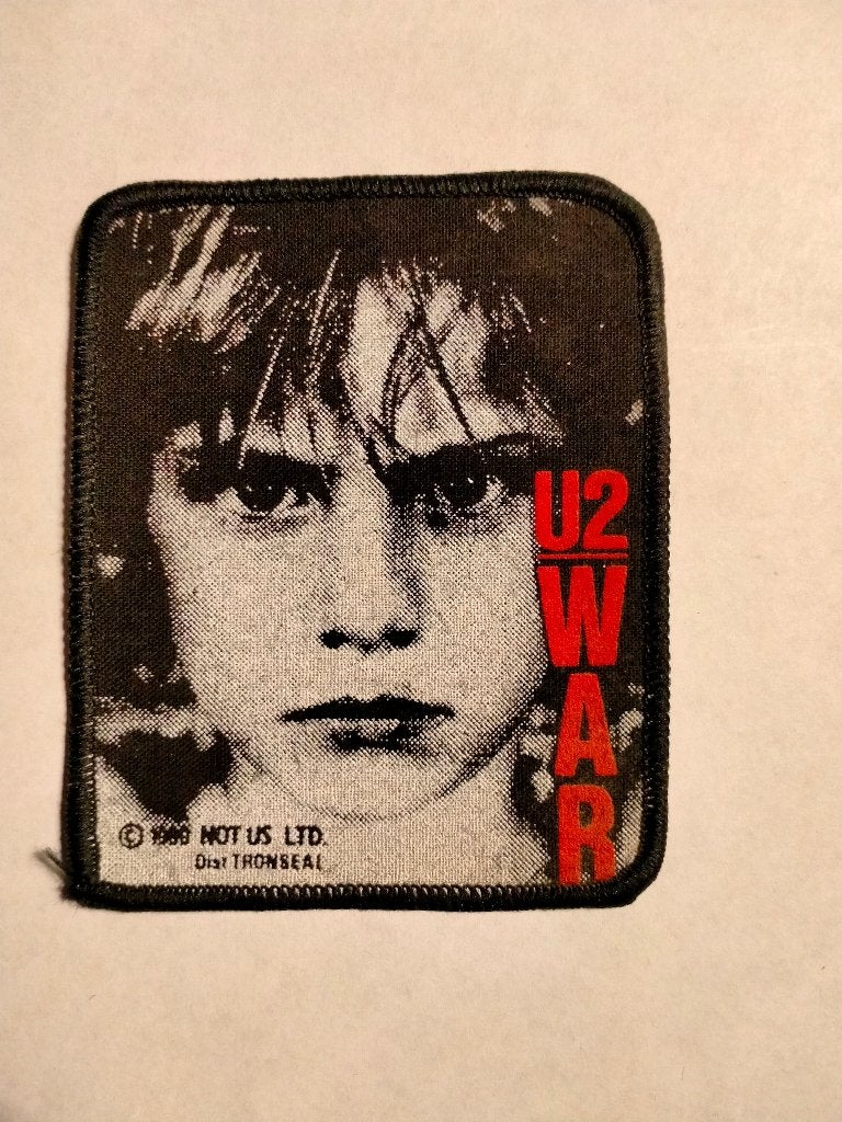 U2 War 1989 vintage rock muziek patch kleding embleem RARE, Ophalen of Verzenden, Zo goed als nieuw, Kleding