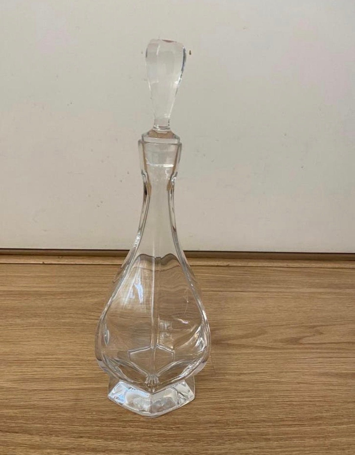 Elegante kristallen karaf met stop, Ophalen of Verzenden