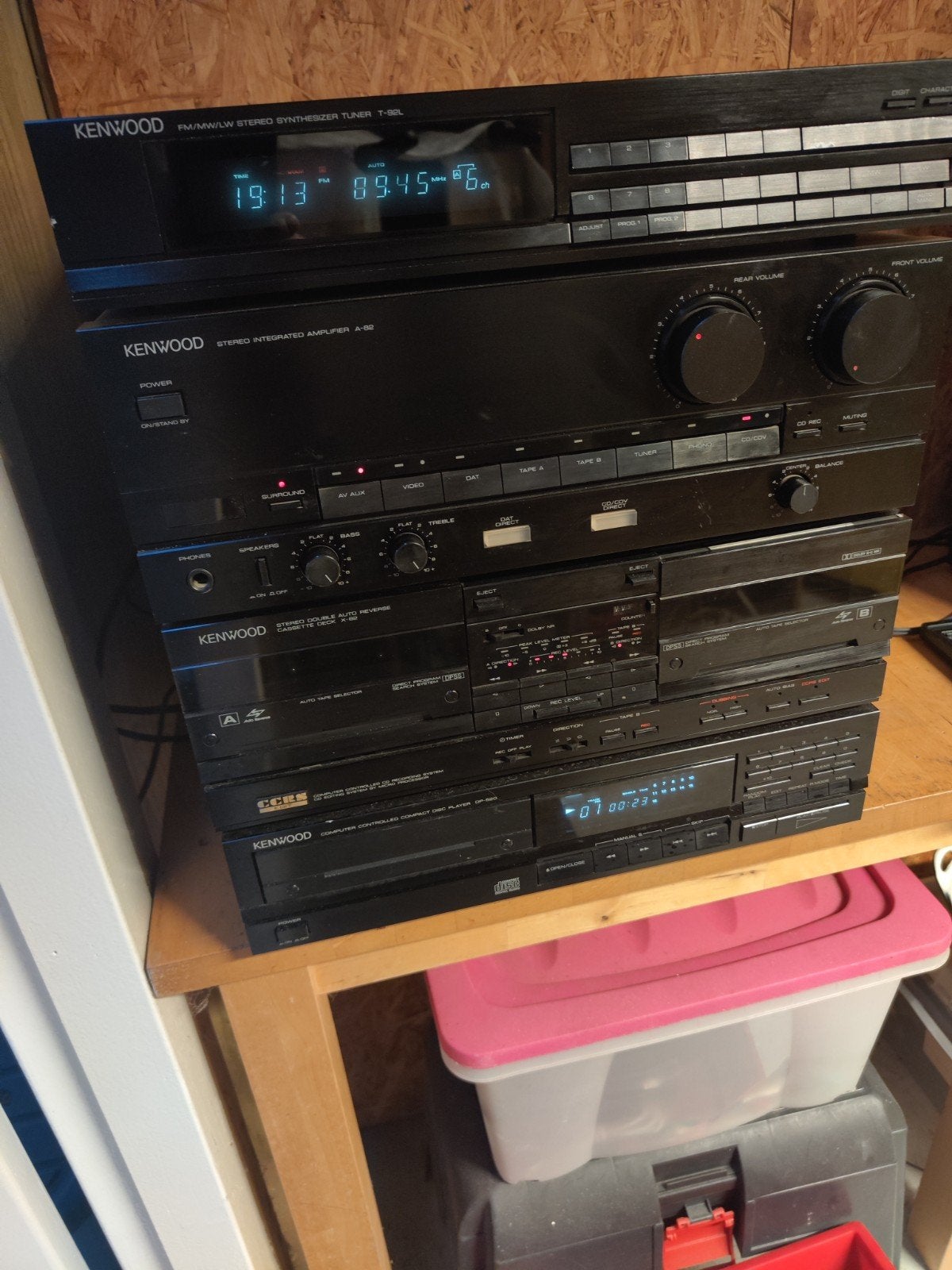 Kenwood Stereo Set met Bose Speakers en Afstandsbediening, Audio, Tv en Foto, Stereo-sets, Ophalen, Zo goed als nieuw, Tuner of Radio